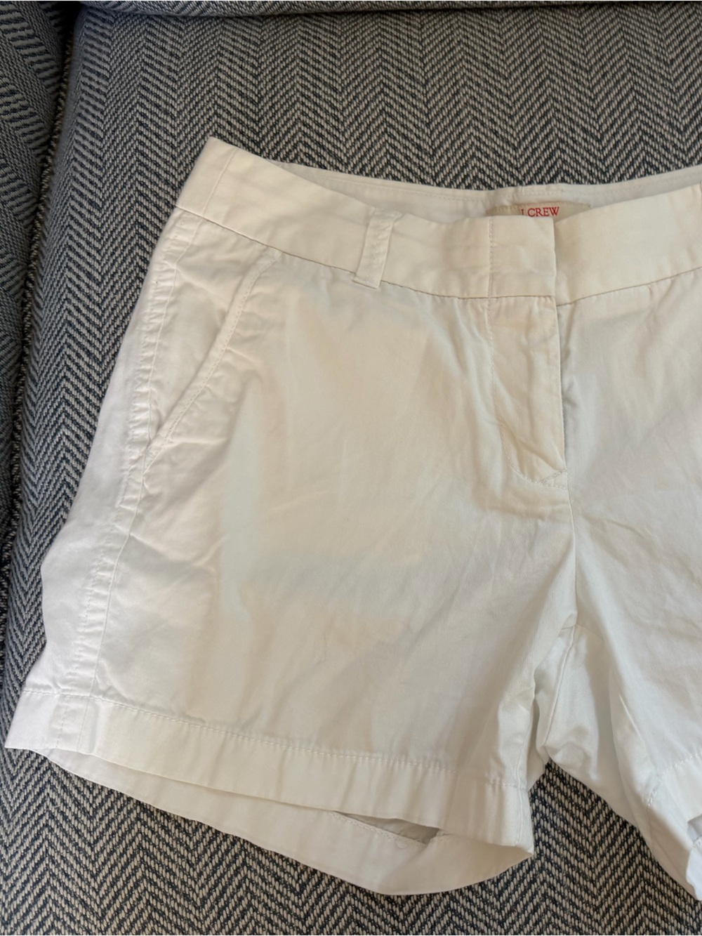 J. Crew White Cotton Shorts